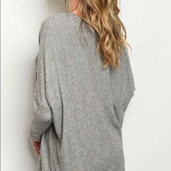 🆕Dolman sleeve heather gray tunic top - Picture 2 of 5